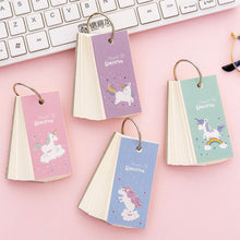 Load image into Gallery viewer, 1pcs Unicorn Notepad Pocket Planner